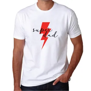 Super Dad Lightning Graphic T-shirt
