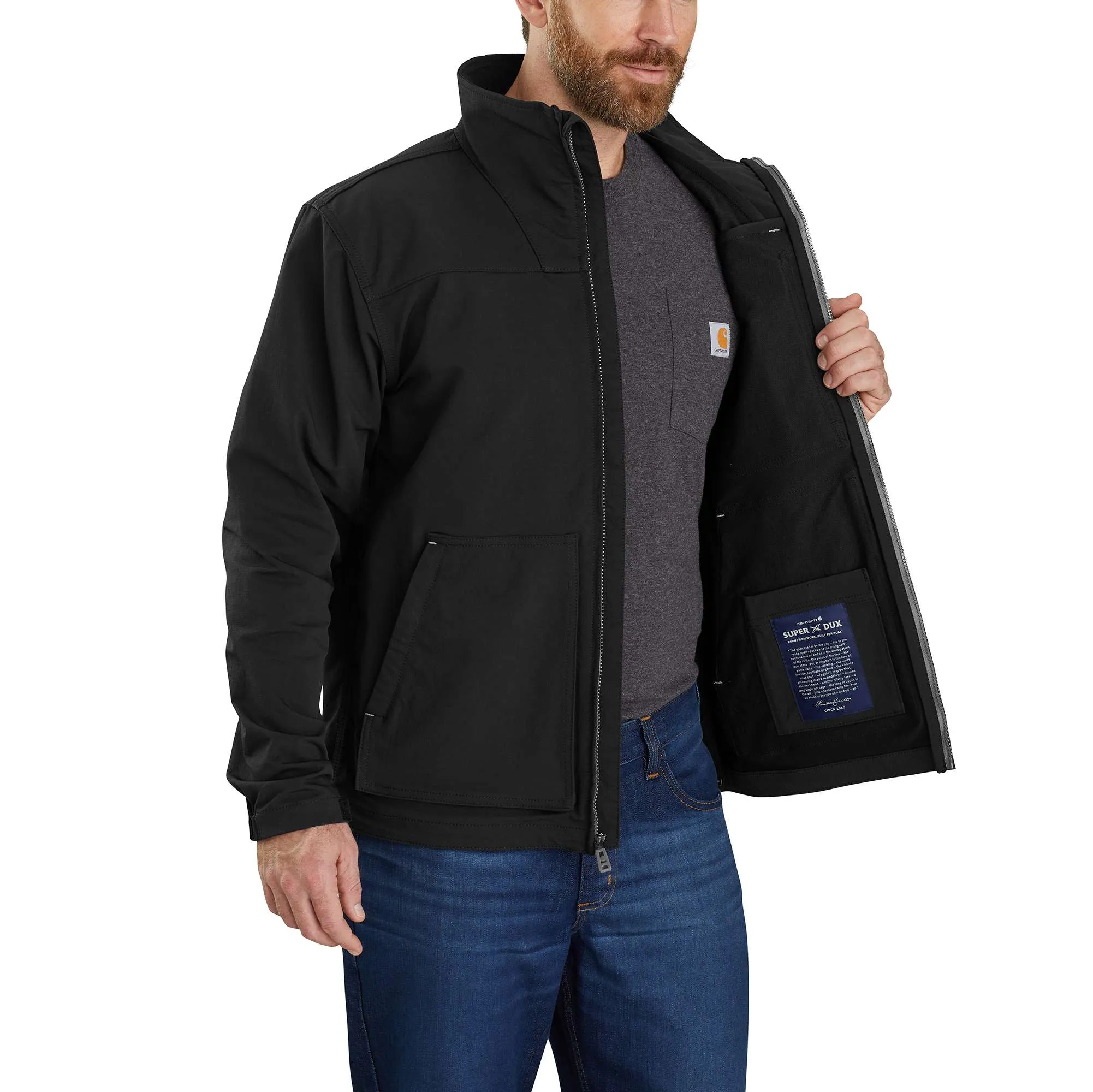Super Dux™ Relaxed Fit Lightweight Mock-Neck Jacket