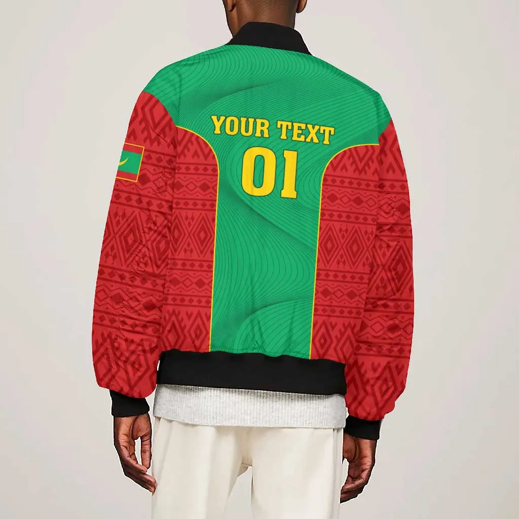 Support the Lions of Chinguetti - Mauritania Football Bomber Jacket LT01