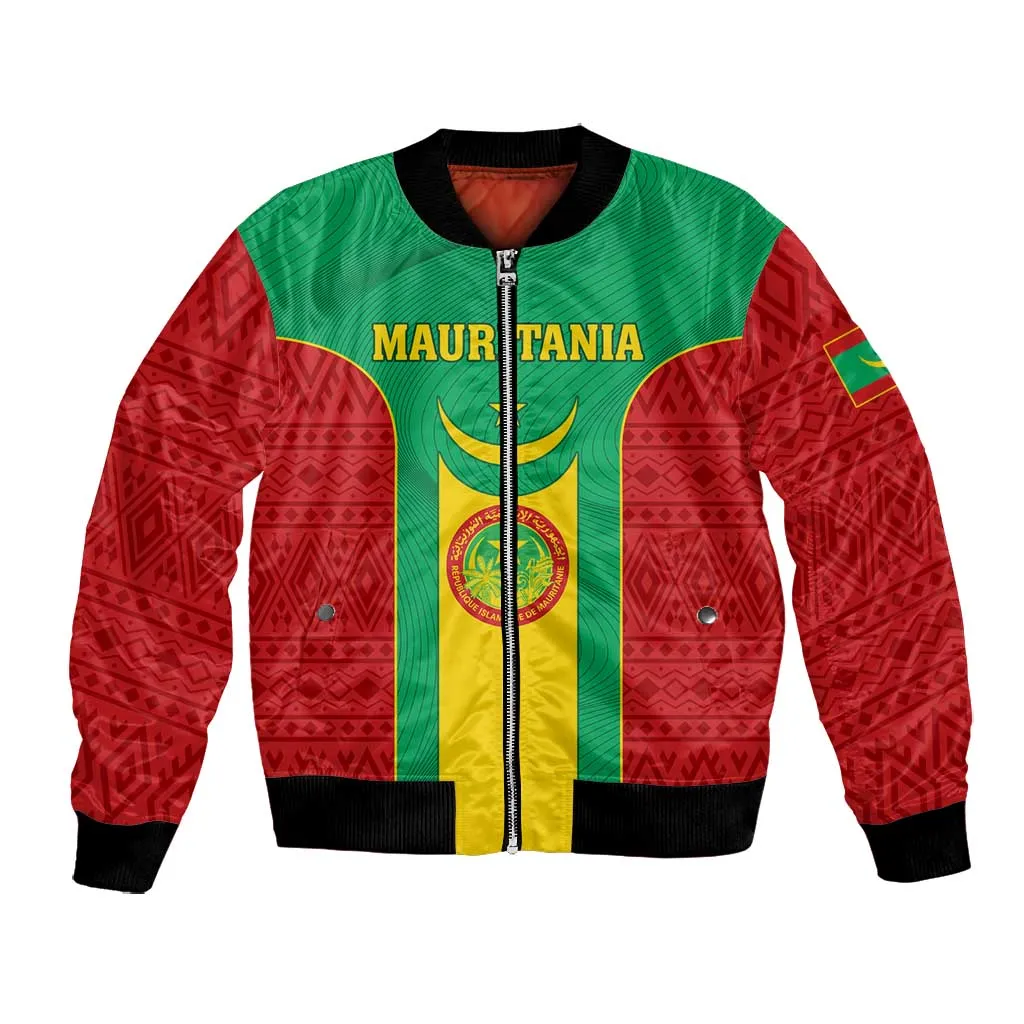 Support the Lions of Chinguetti - Mauritania Football Bomber Jacket LT01