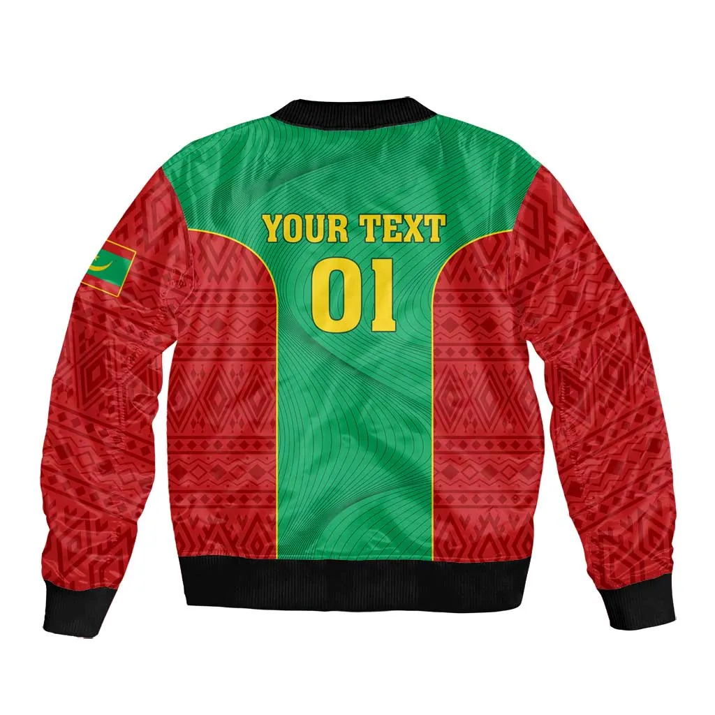 Support the Lions of Chinguetti - Mauritania Football Bomber Jacket LT01