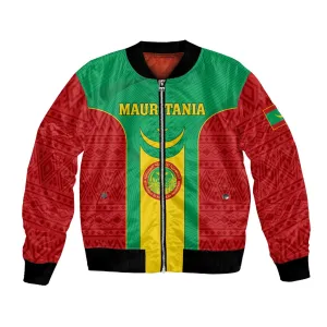 Support the Lions of Chinguetti - Mauritania Football Bomber Jacket LT01