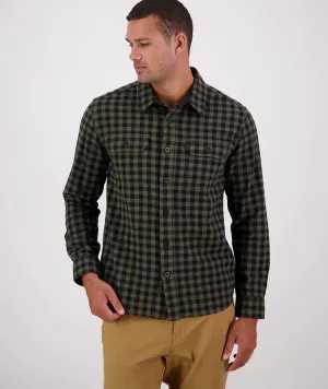 Swanndri - Okato V2 Shirt - Check - Dark Olive/Black