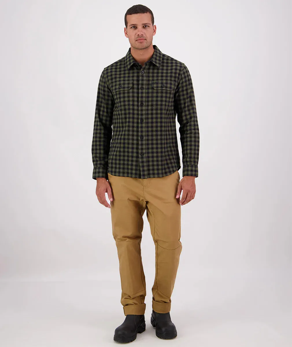 Swanndri - Okato V2 Shirt - Check - Dark Olive/Black