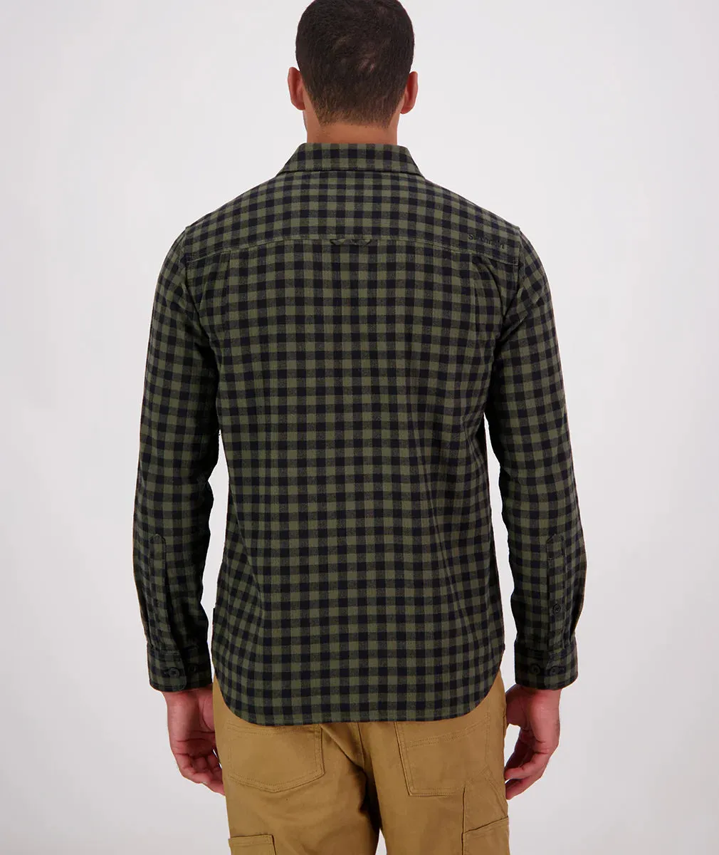 Swanndri - Okato V2 Shirt - Check - Dark Olive/Black