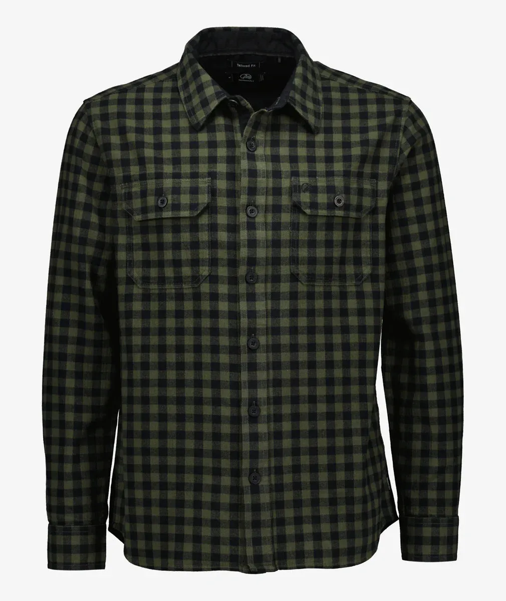 Swanndri - Okato V2 Shirt - Check - Dark Olive/Black