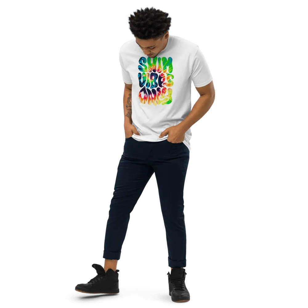 Swim Vibes Only Mens Premium Heavyweight T Shirt