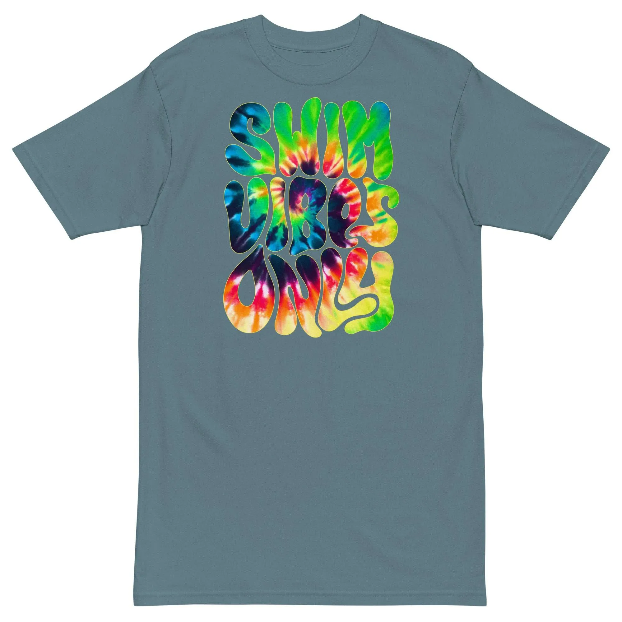 Swim Vibes Only Mens Premium Heavyweight T Shirt