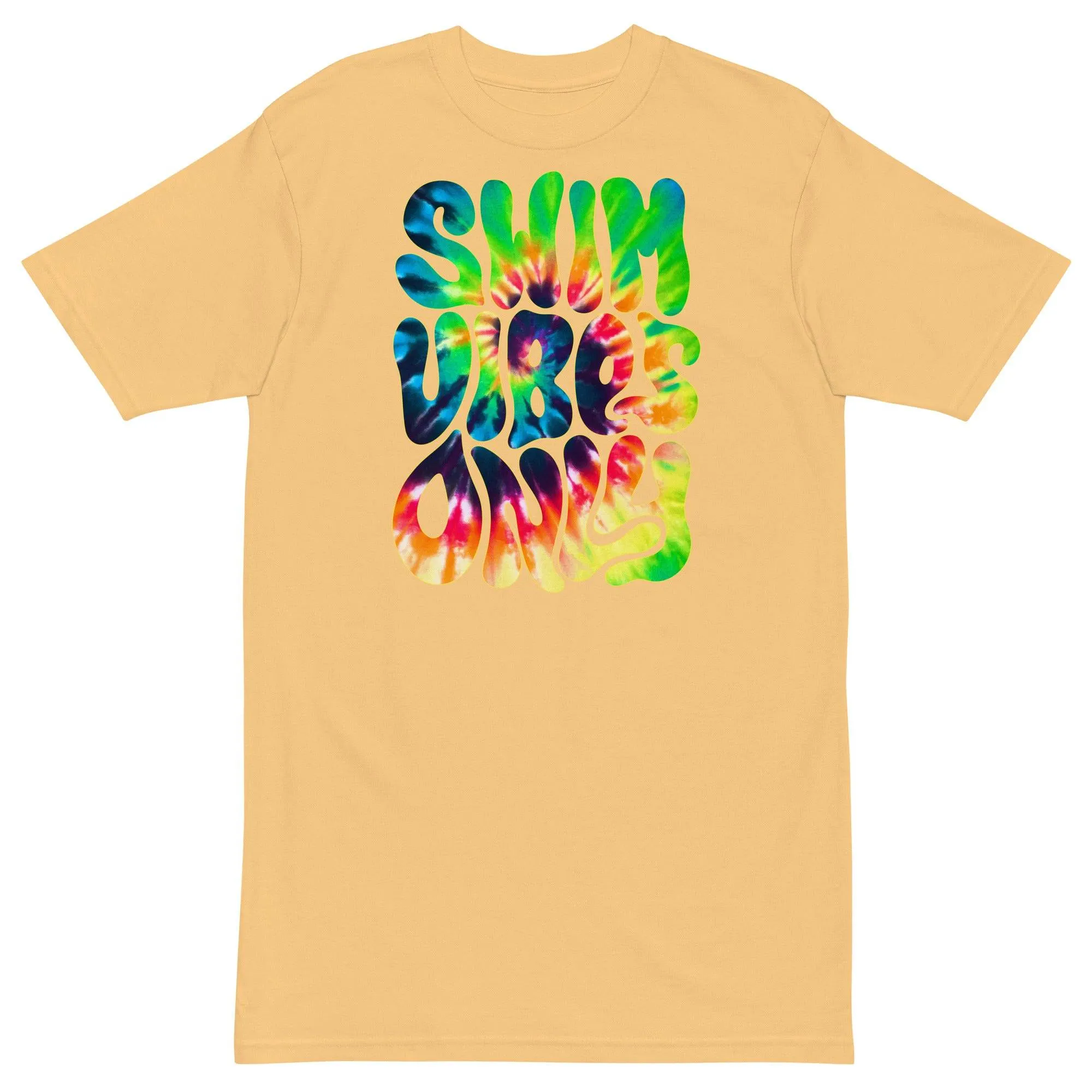 Swim Vibes Only Mens Premium Heavyweight T Shirt