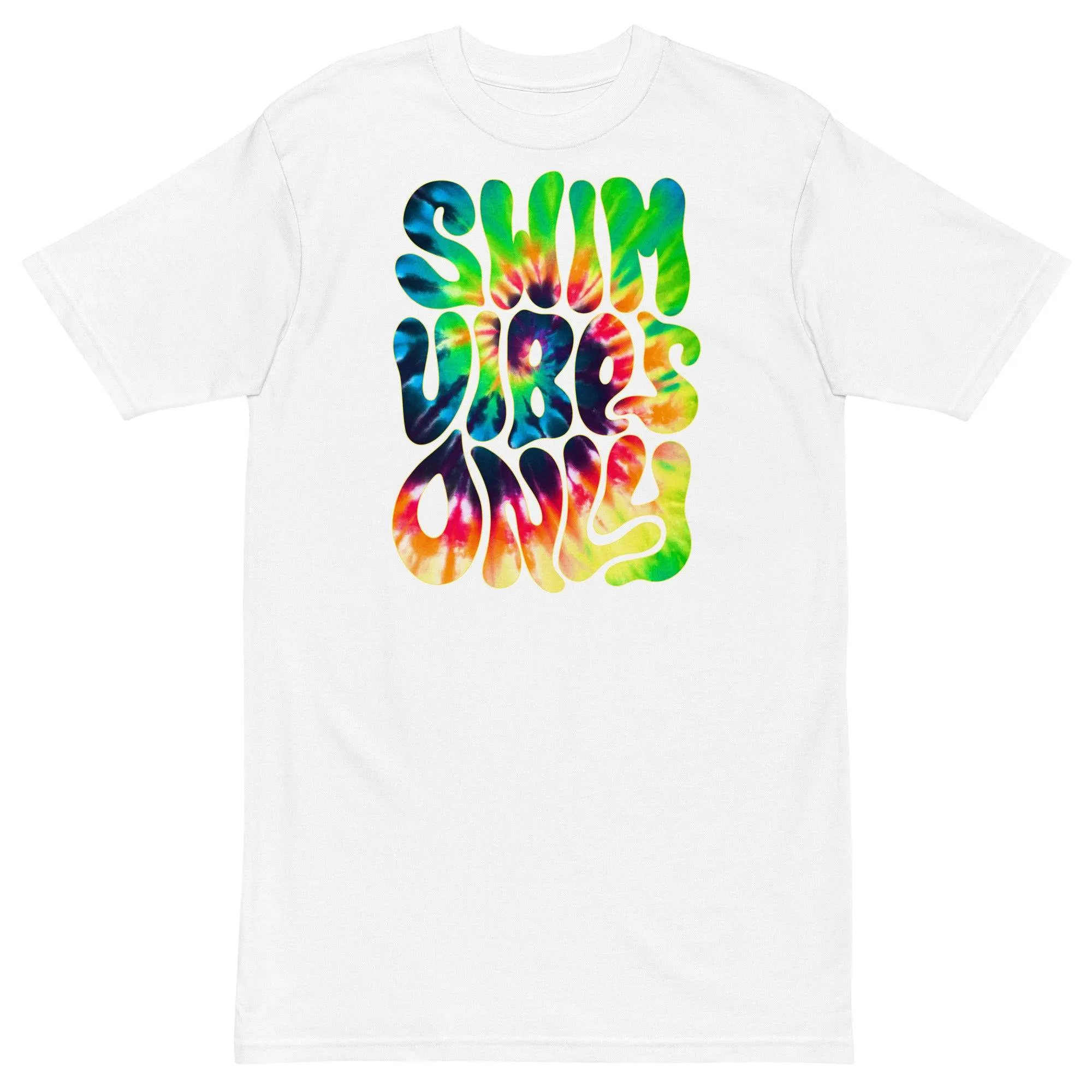 Swim Vibes Only Mens Premium Heavyweight T Shirt