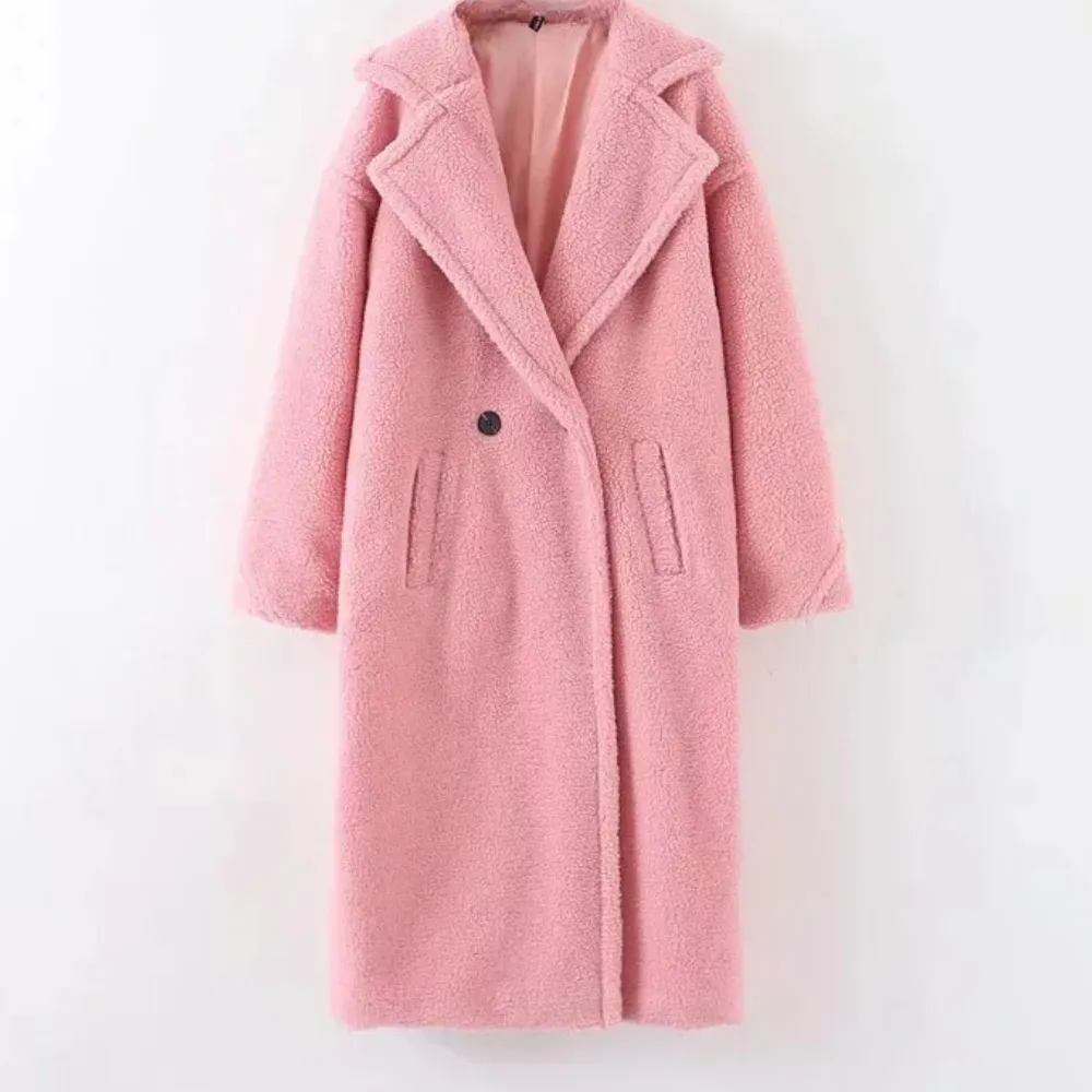 Szilard - elegant and comfortable women's coat in luxury plush