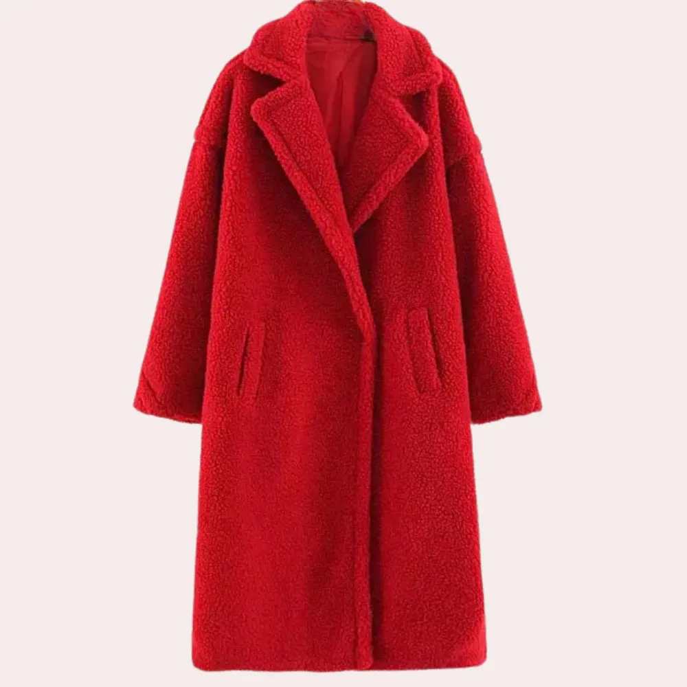Szilard - elegant and comfortable women's coat in luxury plush