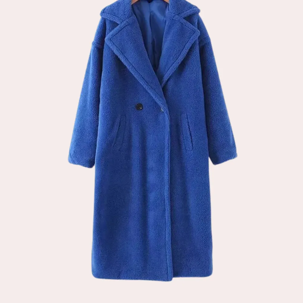 Szilard - elegant and comfortable women's coat in luxury plush