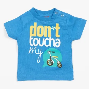 T-SHIRT Baby Kids Do-Design Moped Bike Don't Toucha Scooter Toddler Blue NEW!