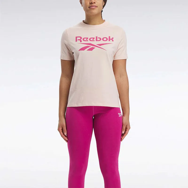 T SHIRT DONNA REEBOK IDENTITY BIG LOGO TEE
