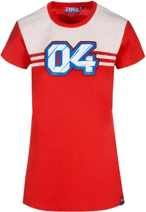 T-SHIRT DUCATI Tee Bike Ladies MotoGP Andrea Dovizioso Motorcycle NEW! Mesh L