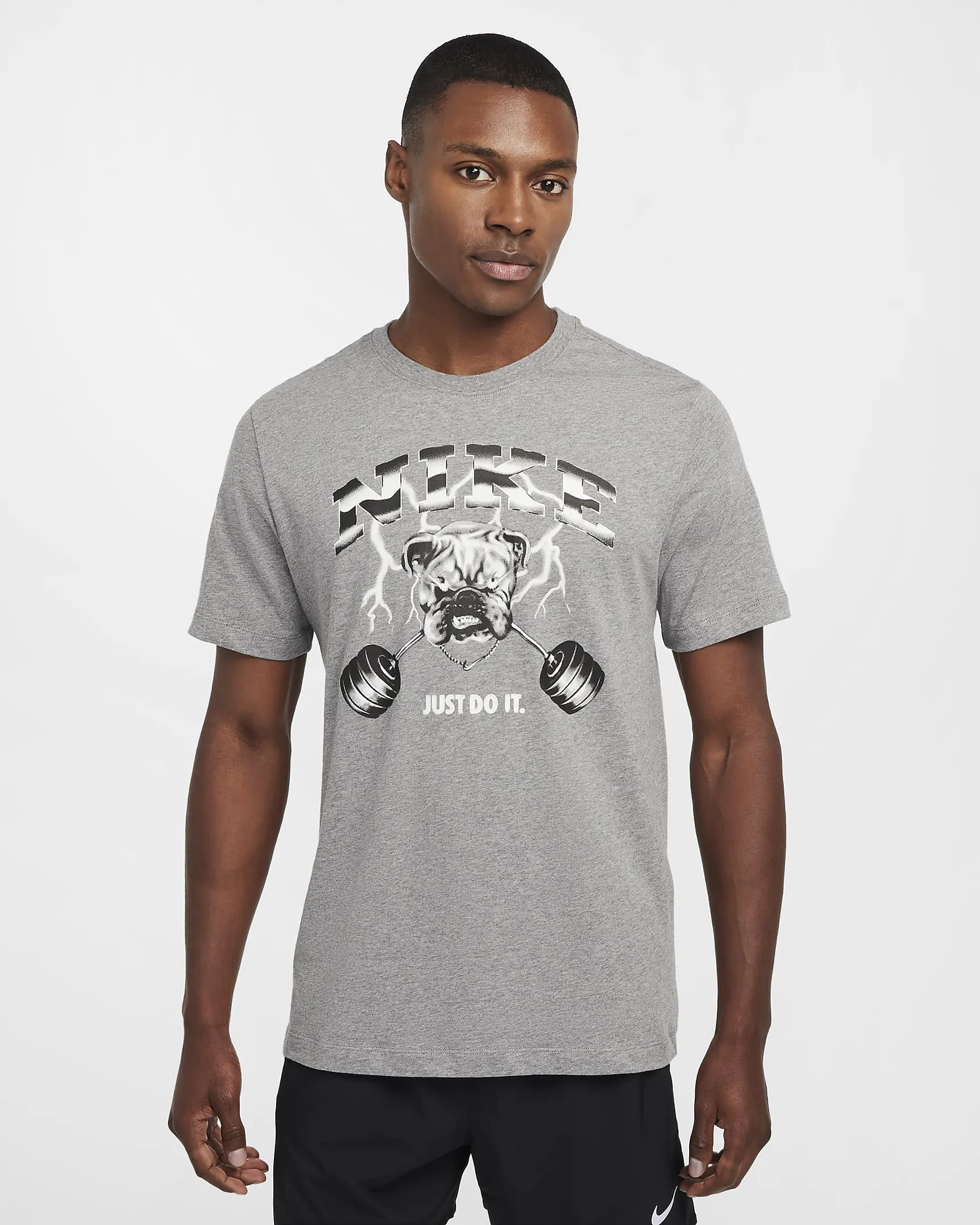 T SHIRT NIKE DOG MAGLIA PALESTRA  DRY-FIT GYM SPORTSWEAR UOMO