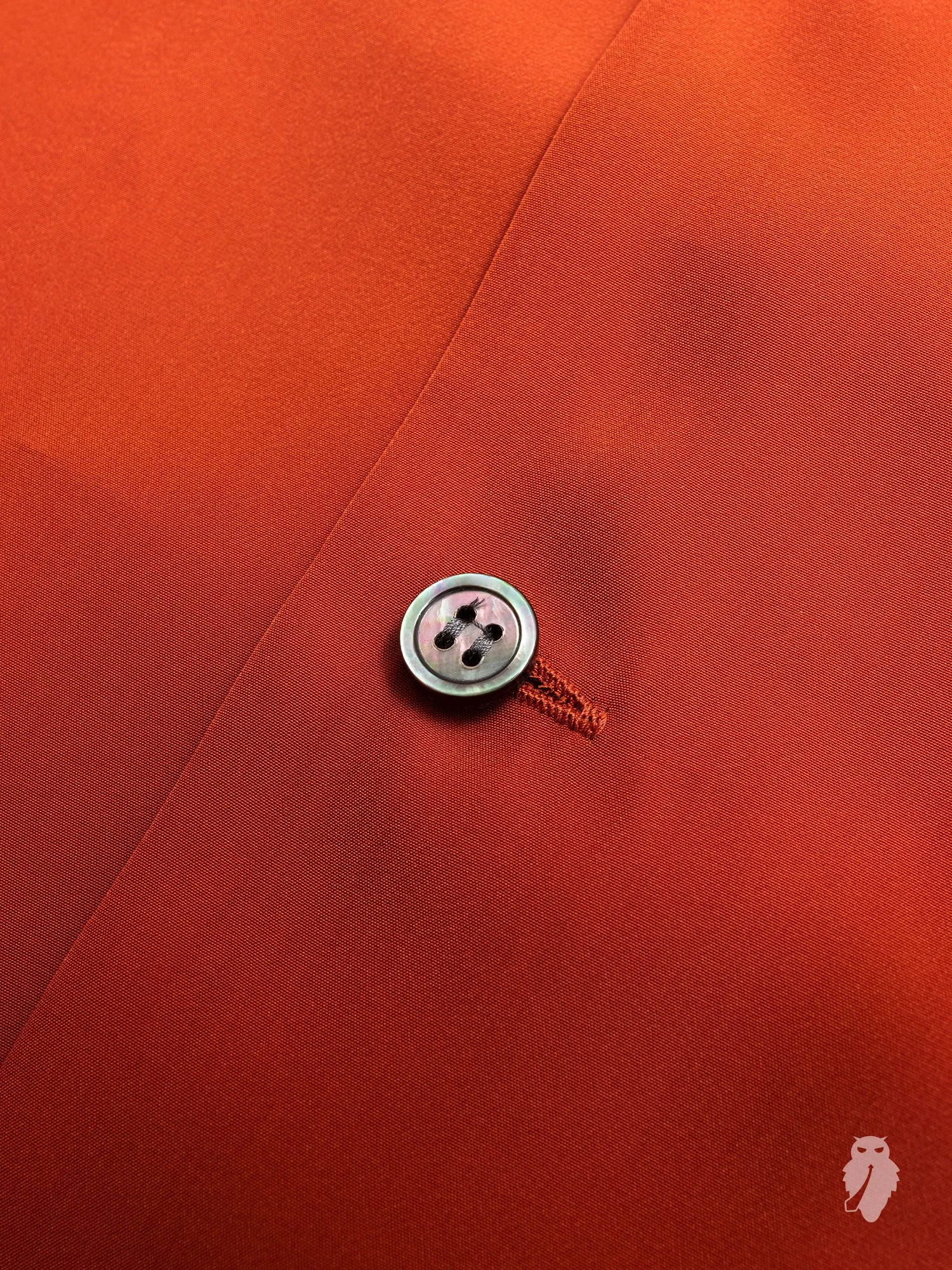 Tailored Hawaiian Shirt in Luminous Orange