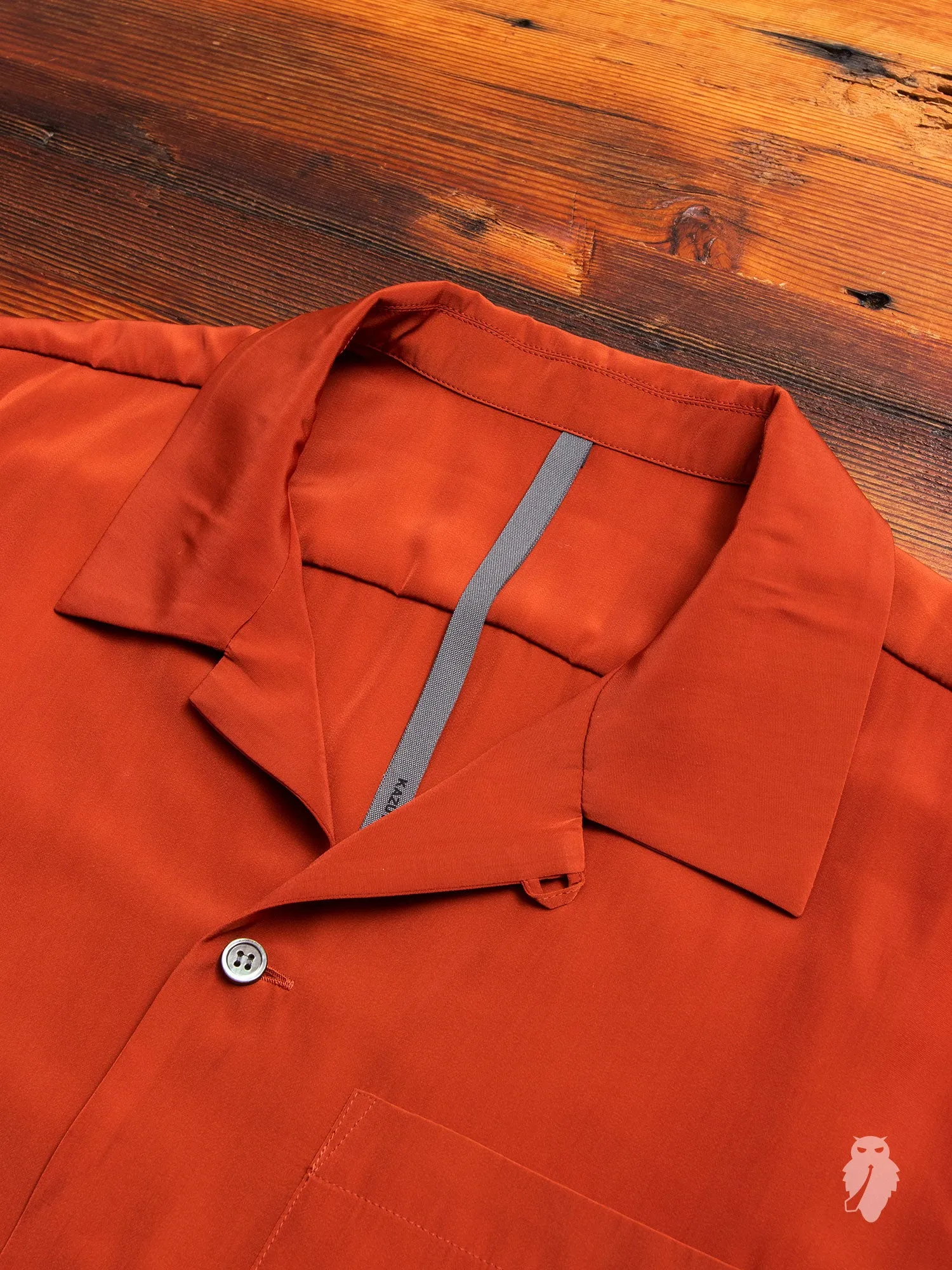 Tailored Hawaiian Shirt in Luminous Orange