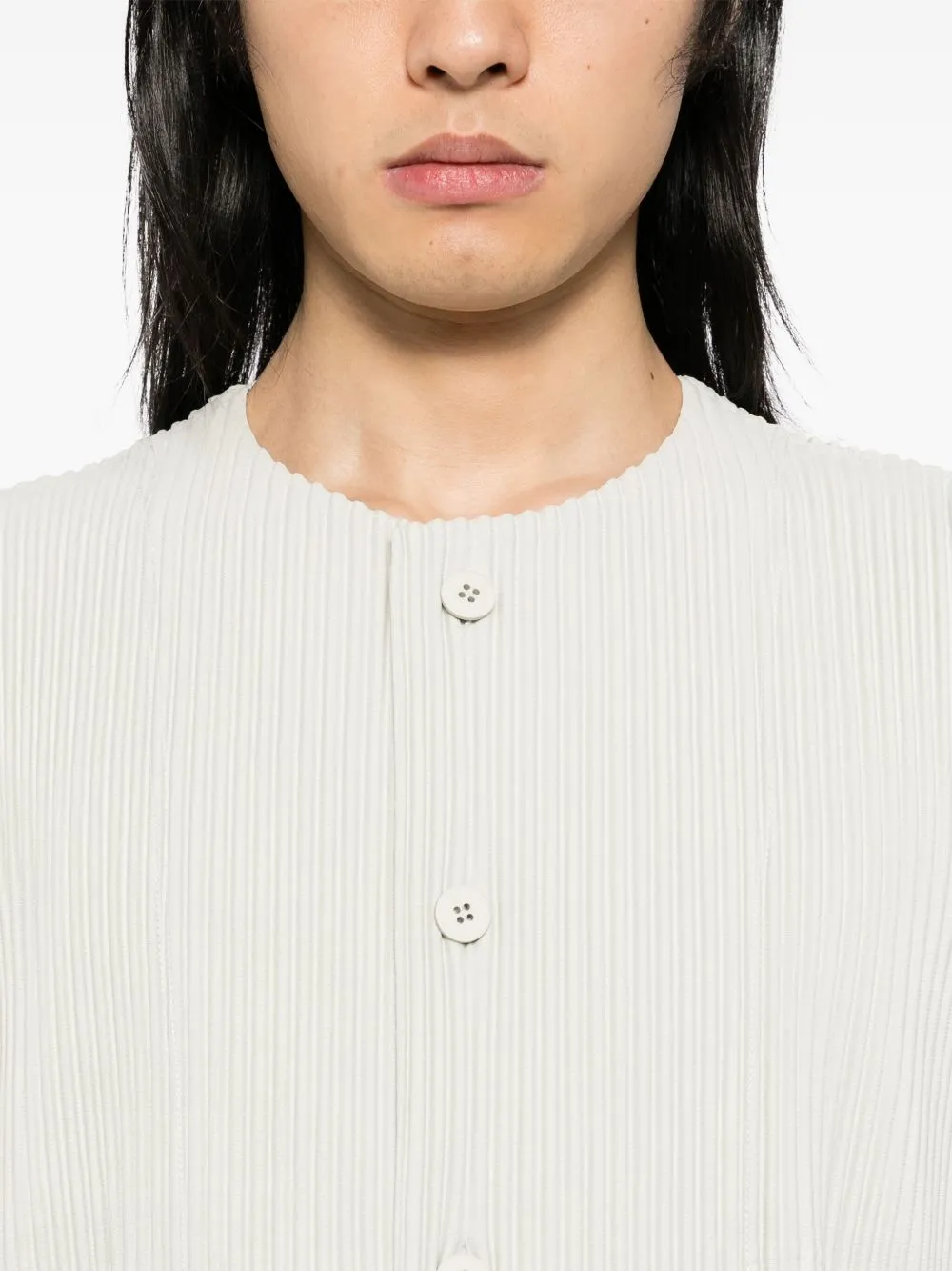 Tailored pleats vest