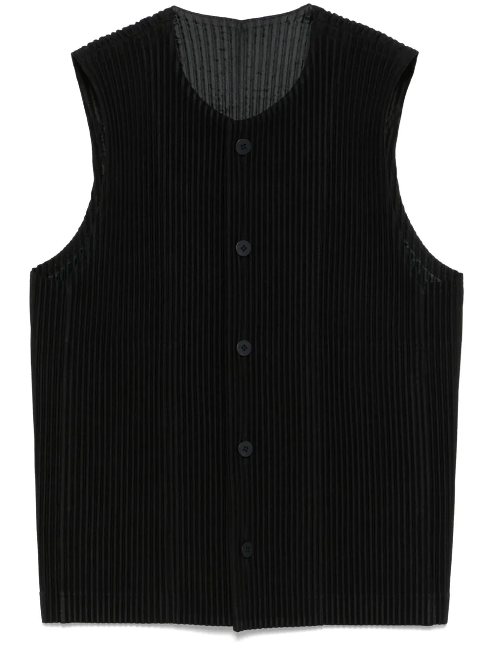 Tailored pleats vest