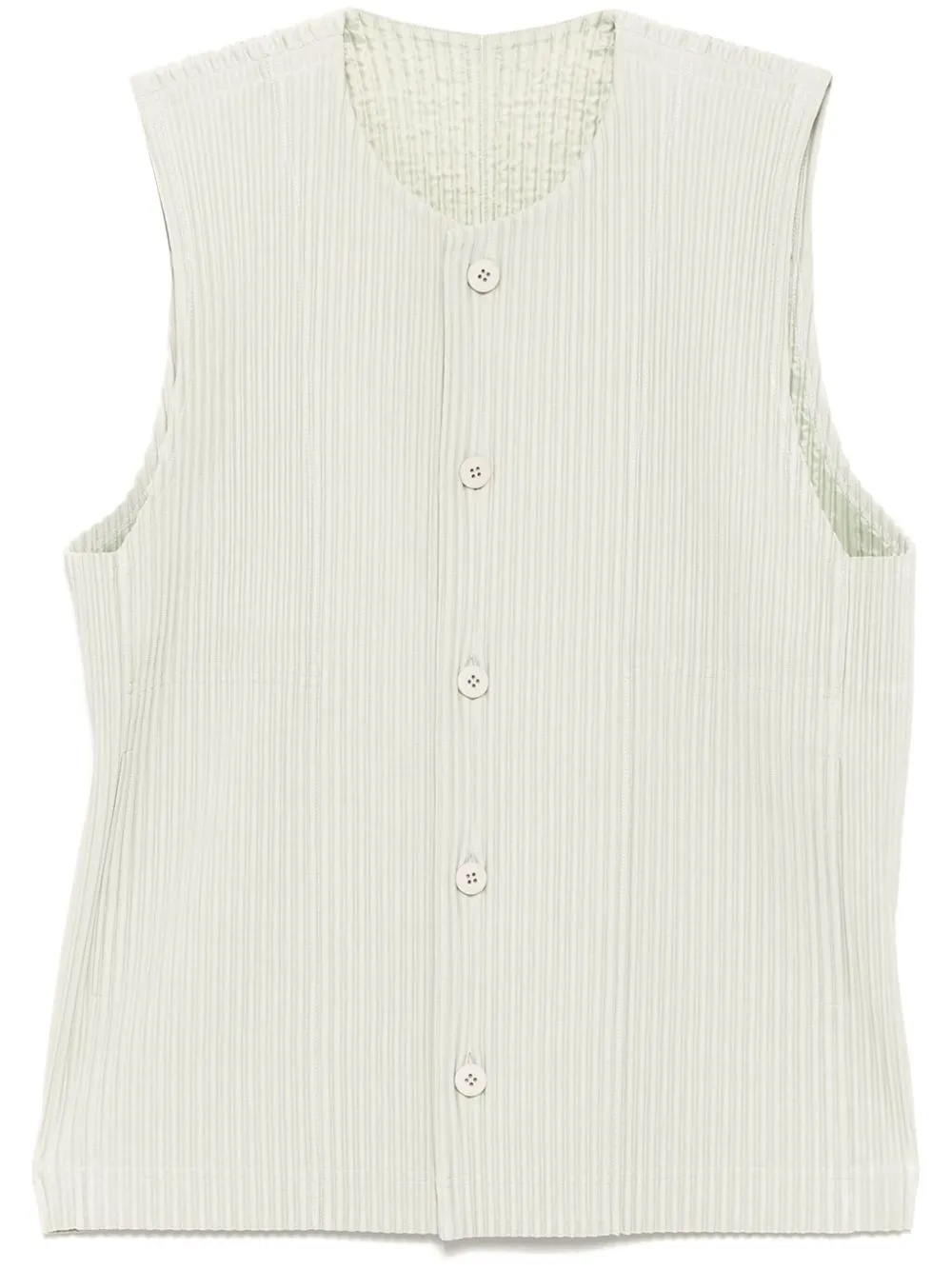 Tailored pleats vest