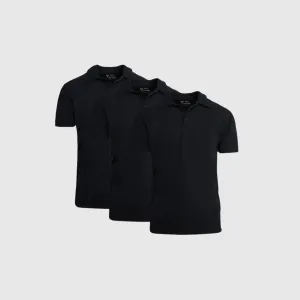 Tall Polo Black 3-Pack