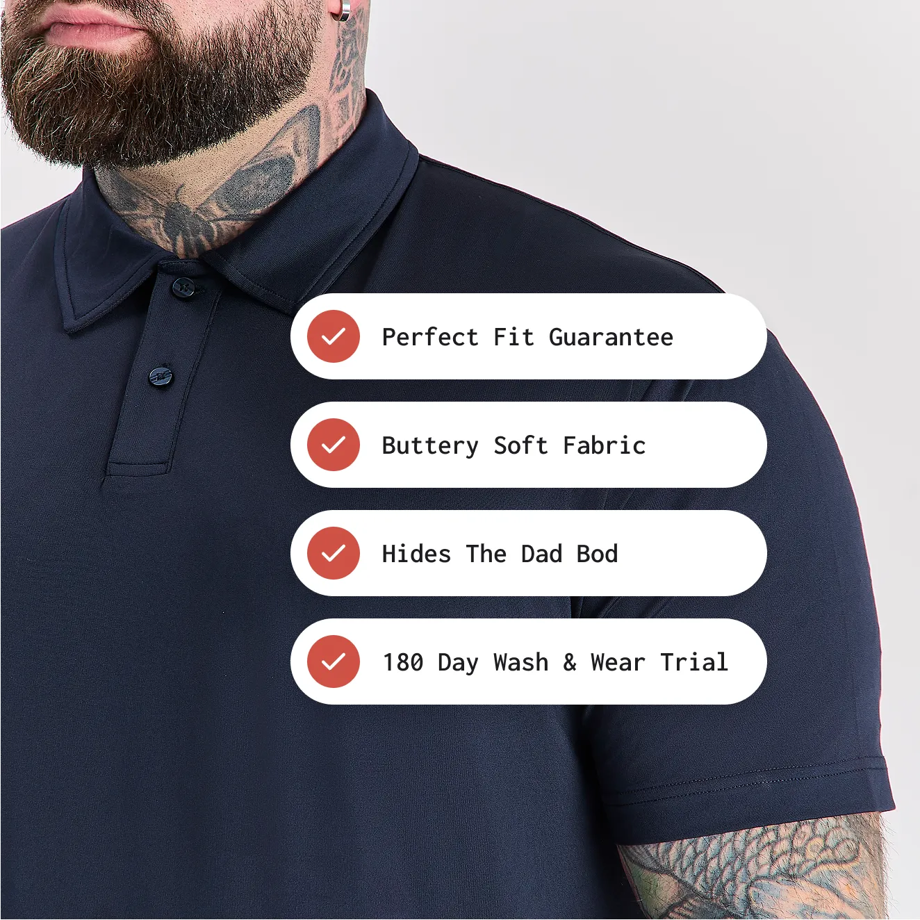 Tall Polo Black 3-Pack