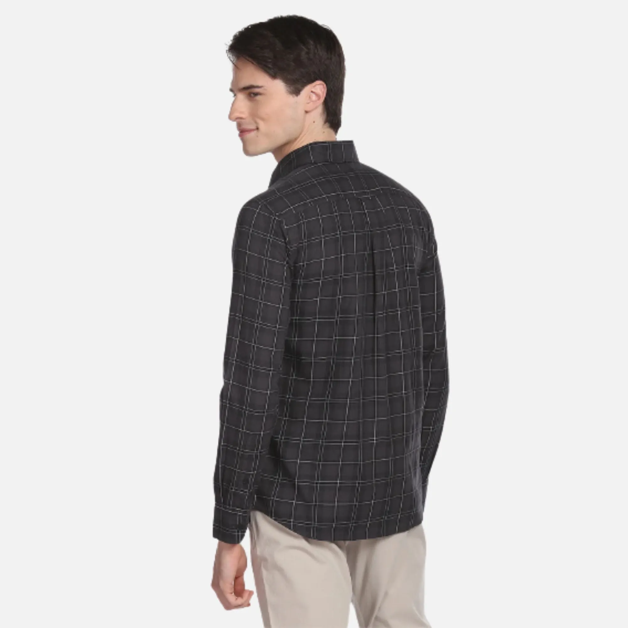 Tartan Check Twill Casual Shirt