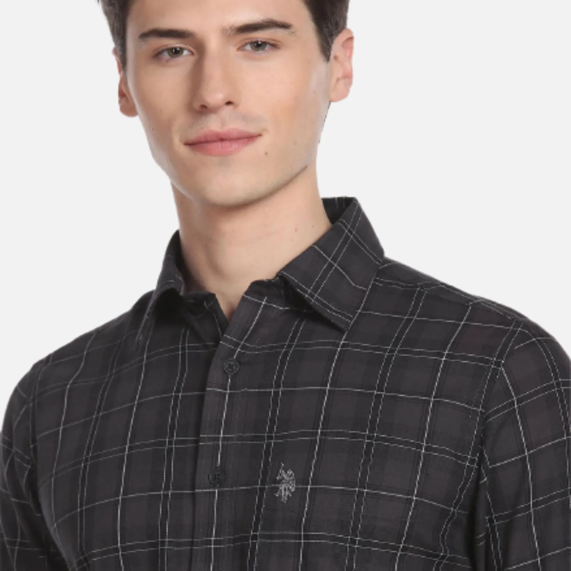Tartan Check Twill Casual Shirt