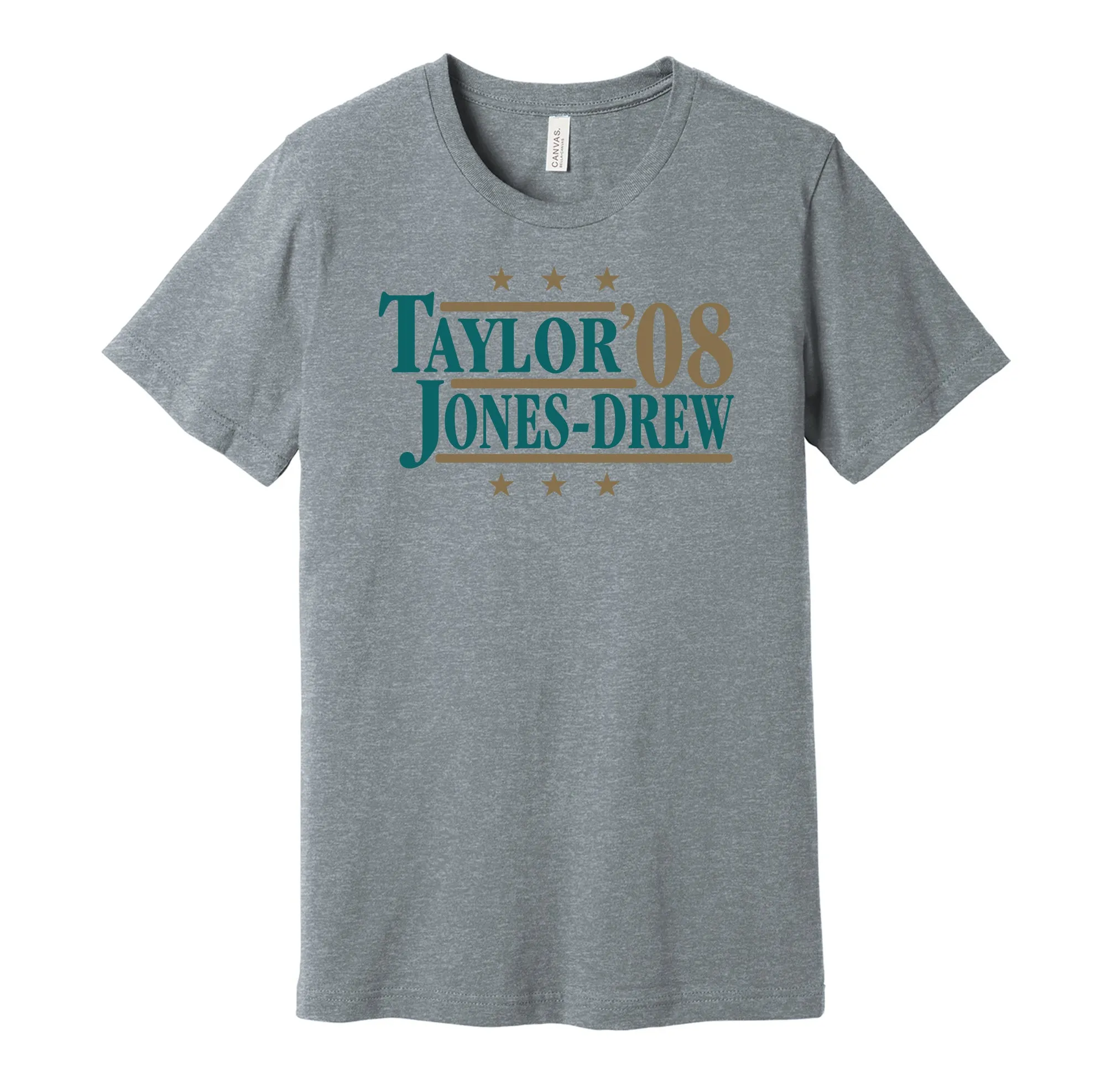 Taylor & Jones-Drew '08 - Jacksonville Football Legends Political Campaign Parody T-Shirt - Hyper Than Hype Shirts