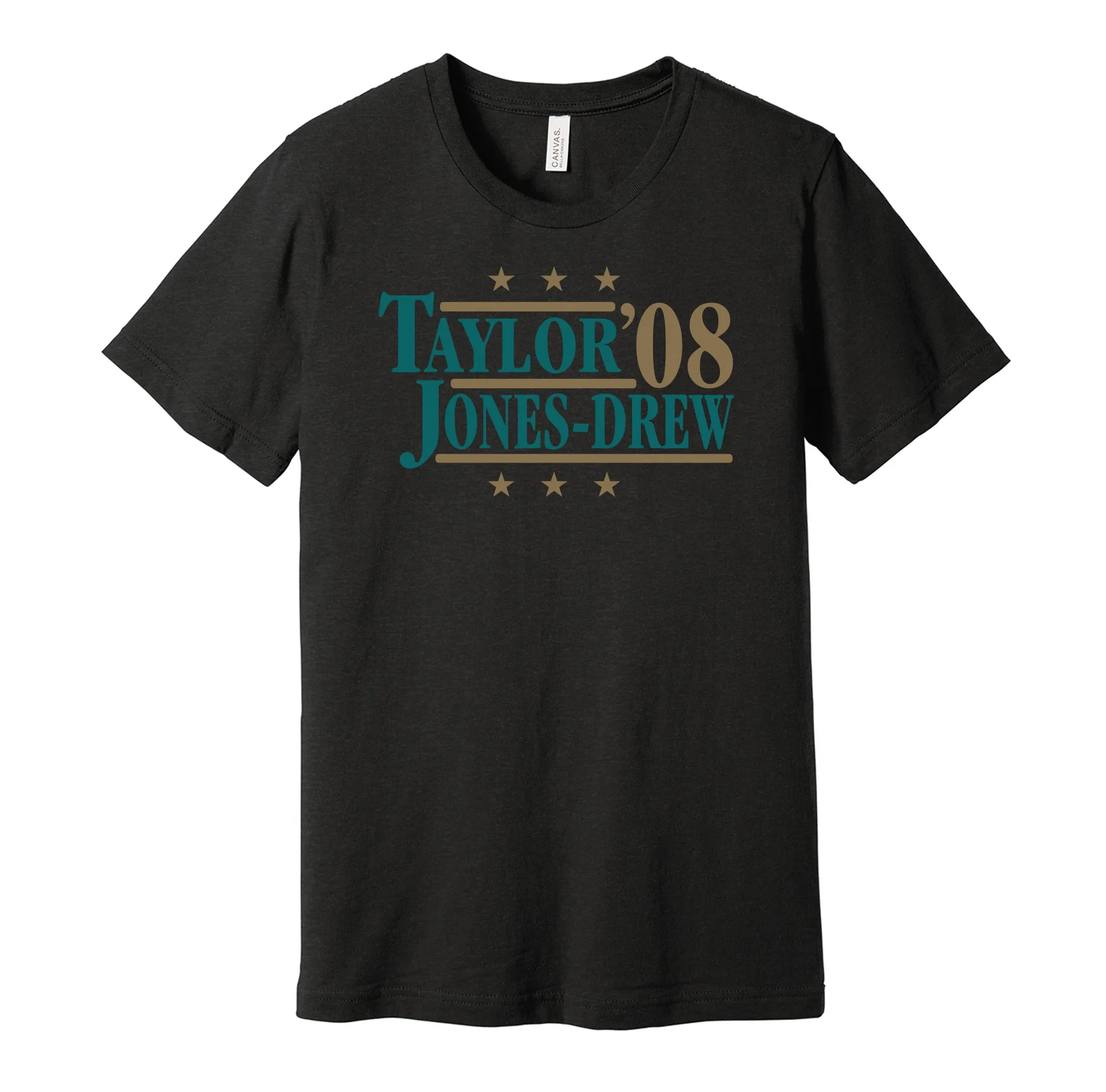 Taylor & Jones-Drew '08 - Jacksonville Football Legends Political Campaign Parody T-Shirt - Hyper Than Hype Shirts