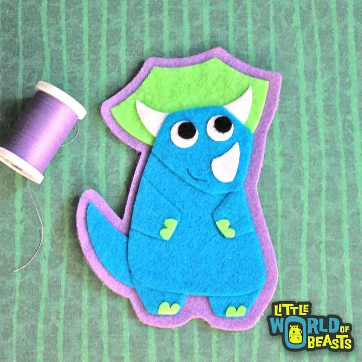 Terence the Triceratops Patch