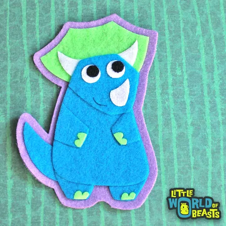Terence the Triceratops Patch