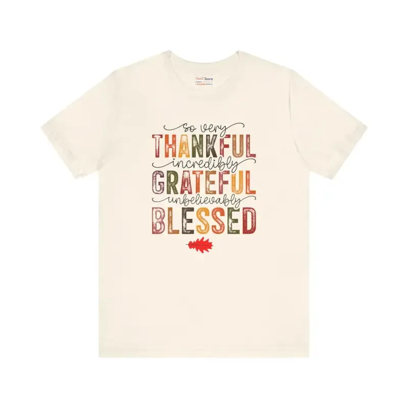 Thankful Vibes Tee Unisex Cozy Cotton Comfort
