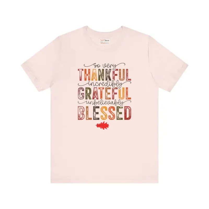 Thankful Vibes Tee Unisex Cozy Cotton Comfort