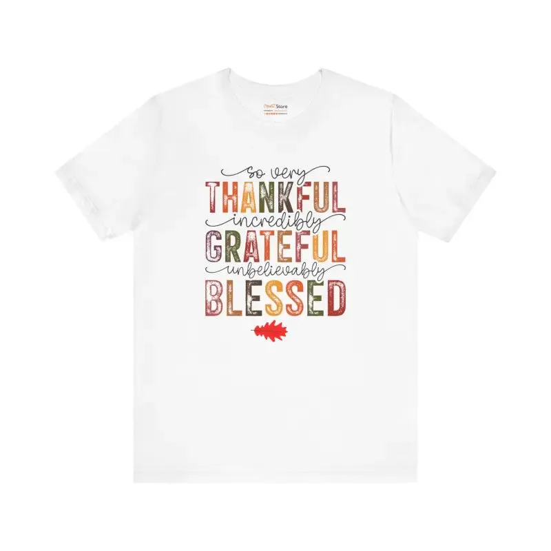 Thankful Vibes Tee Unisex Cozy Cotton Comfort