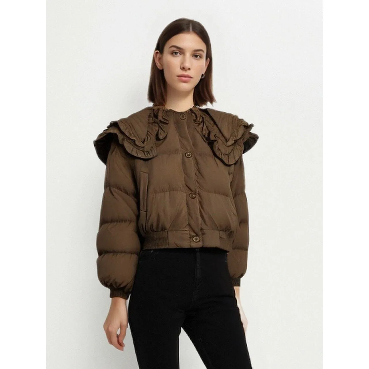 The Cocoa Long Sleeve Winter Puffer Jacket