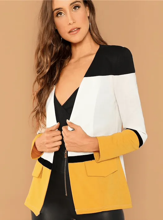 THE COLOR-BLOCK BLAZER