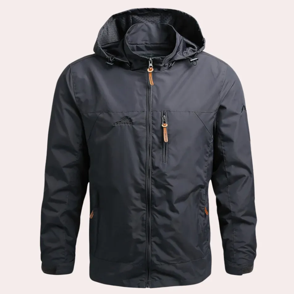 The Imani: A sophisticated, all-weather men's jacket.