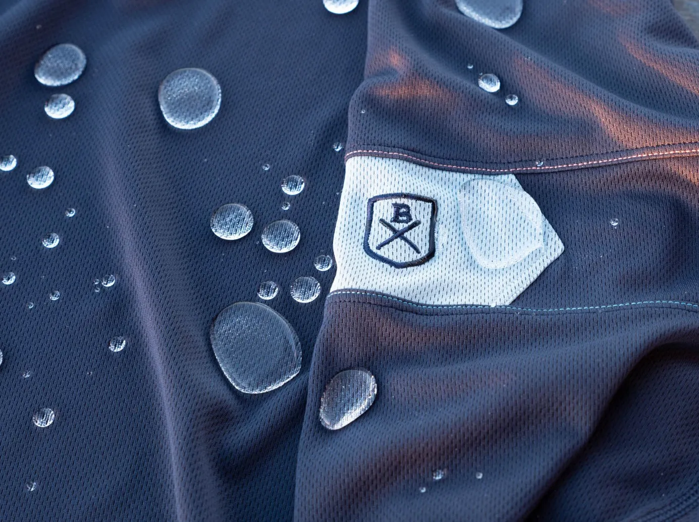 The Kanaha Hydrophobic Shirt for Men - Black (White Rock)
