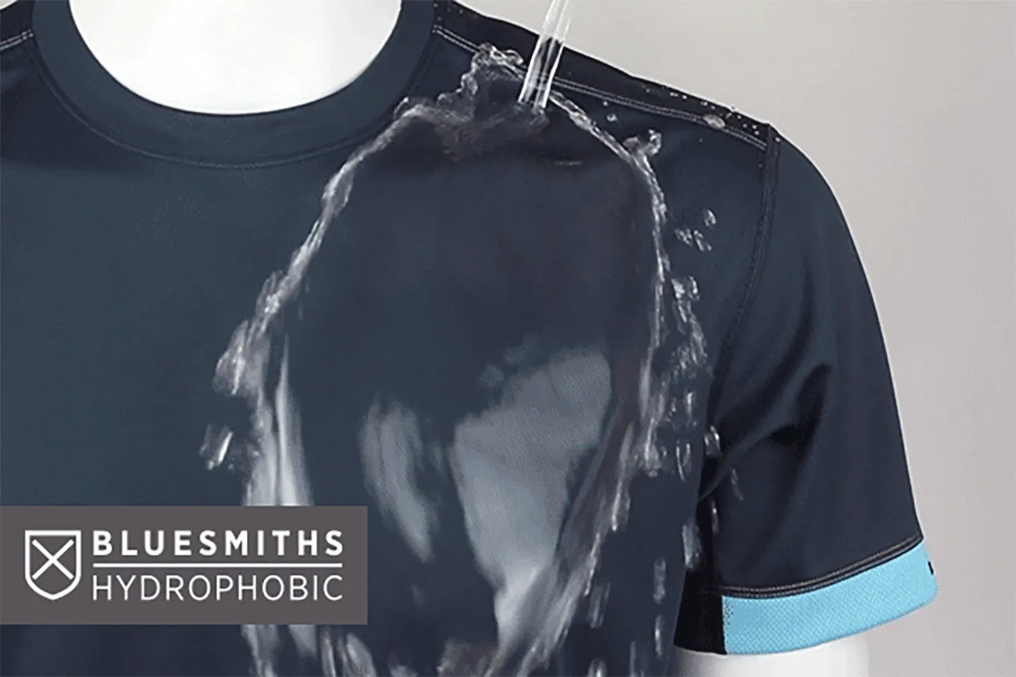 The Kanaha Hydrophobic Shirt for Men - Black (White Rock)