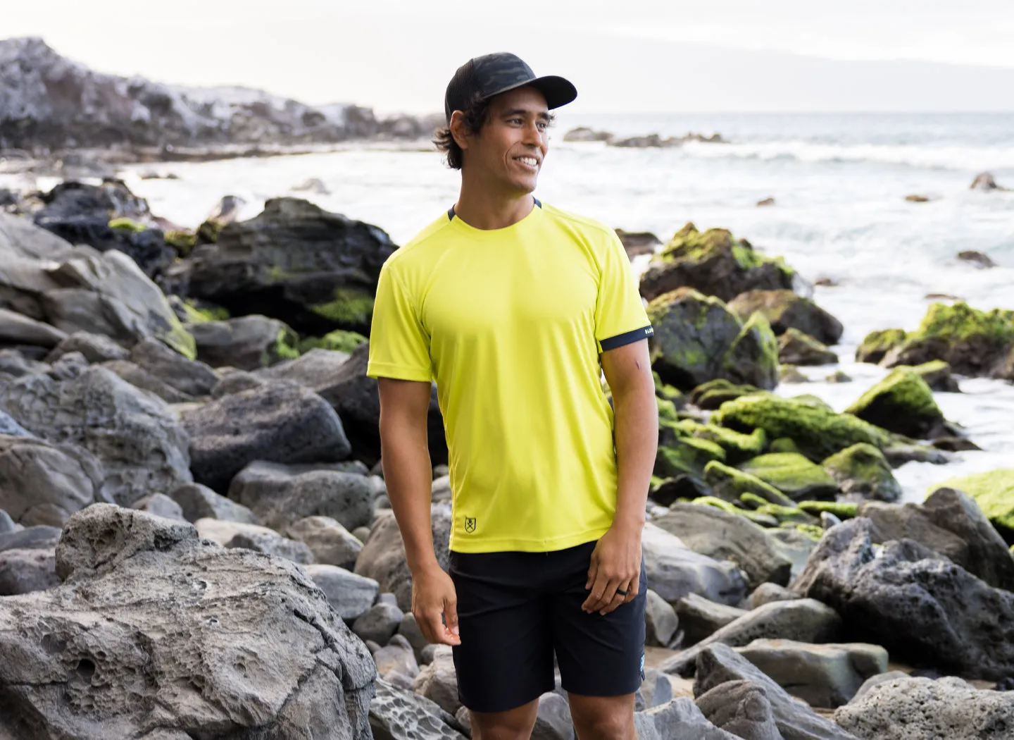 The Lane Hydrophobic Shirt for Men - Electric Yellow