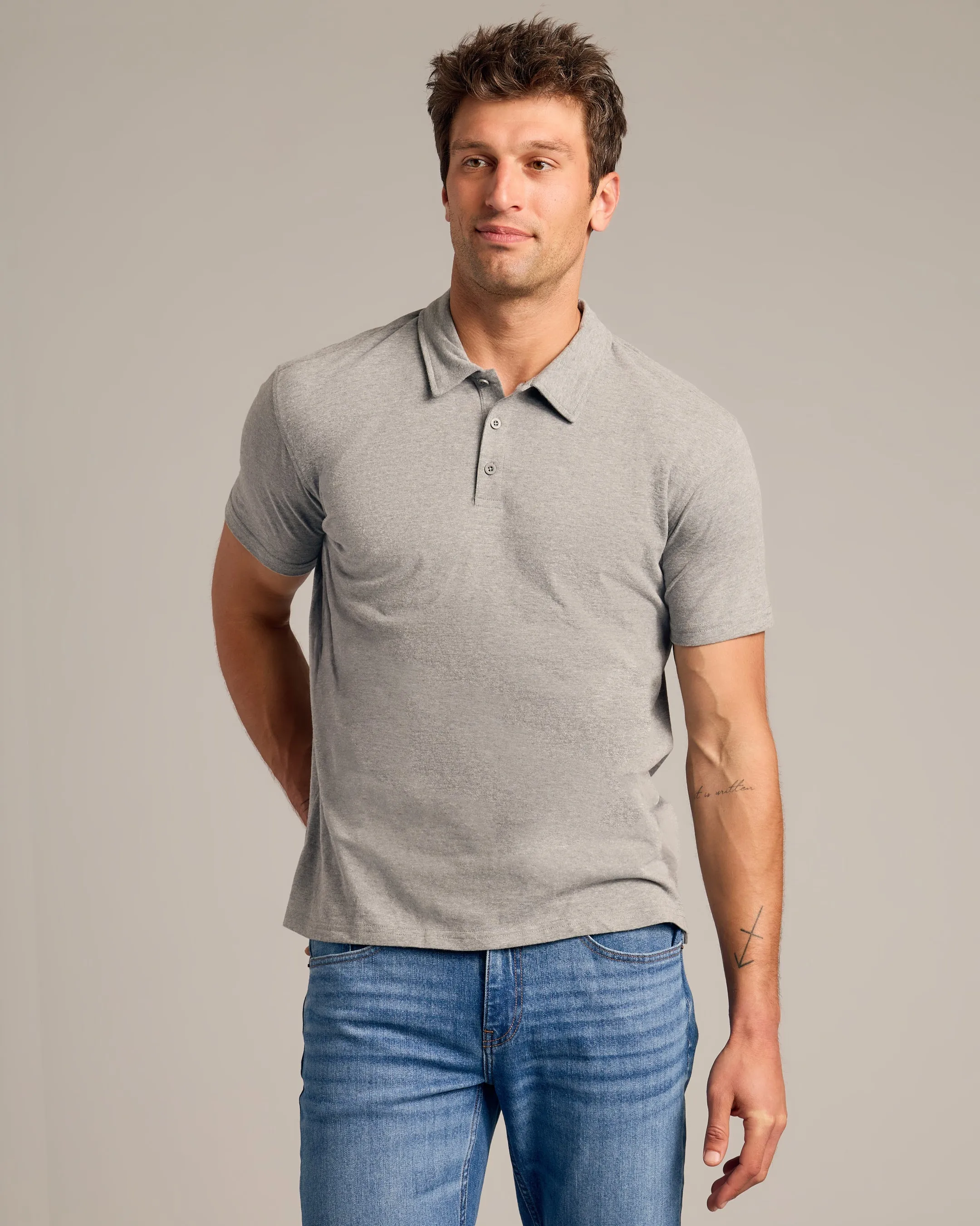 The Light Indigo Short Sleeve Polo 3-Pack
