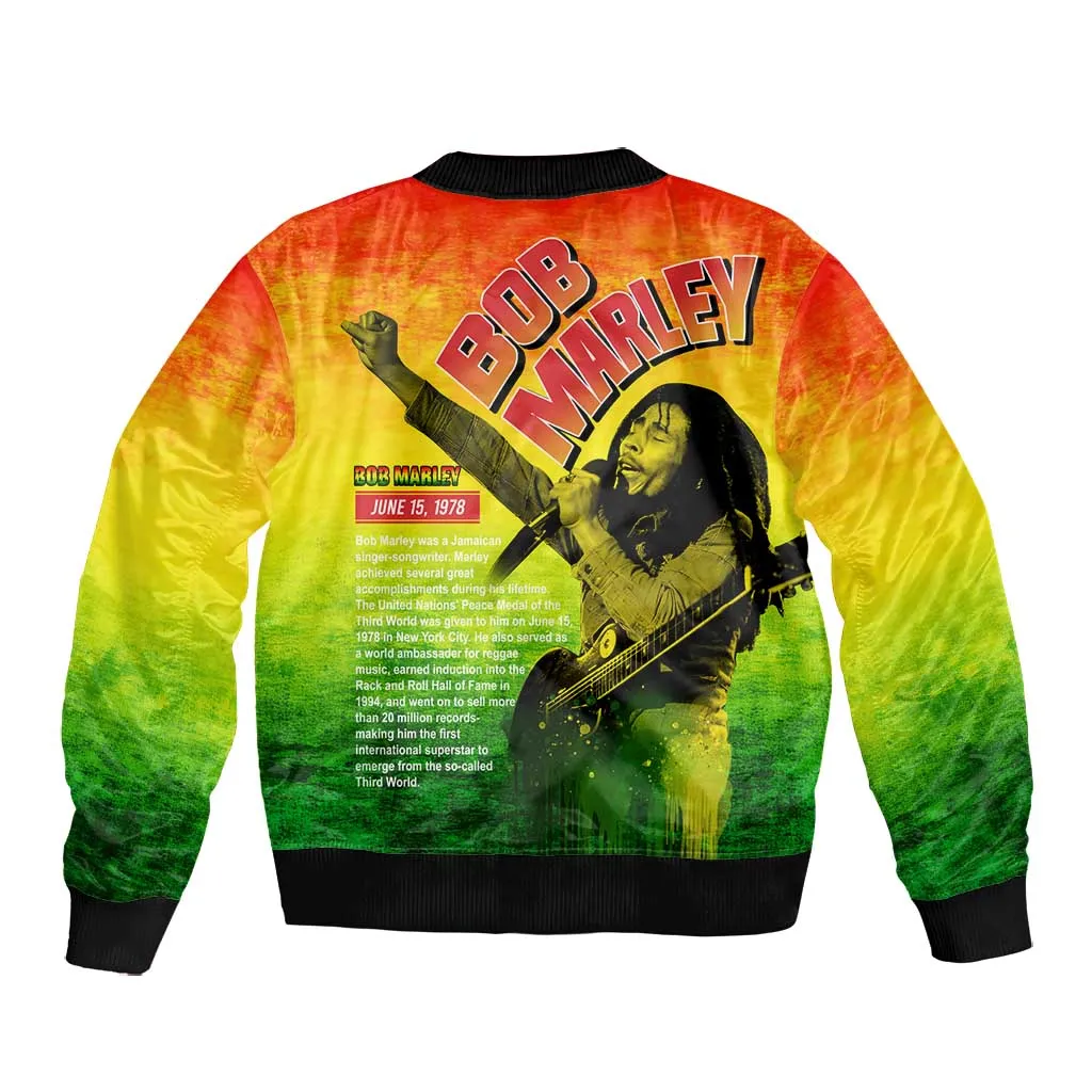The Real Legend Bob Bomber Jacket African Jamaica Reggae DT02
