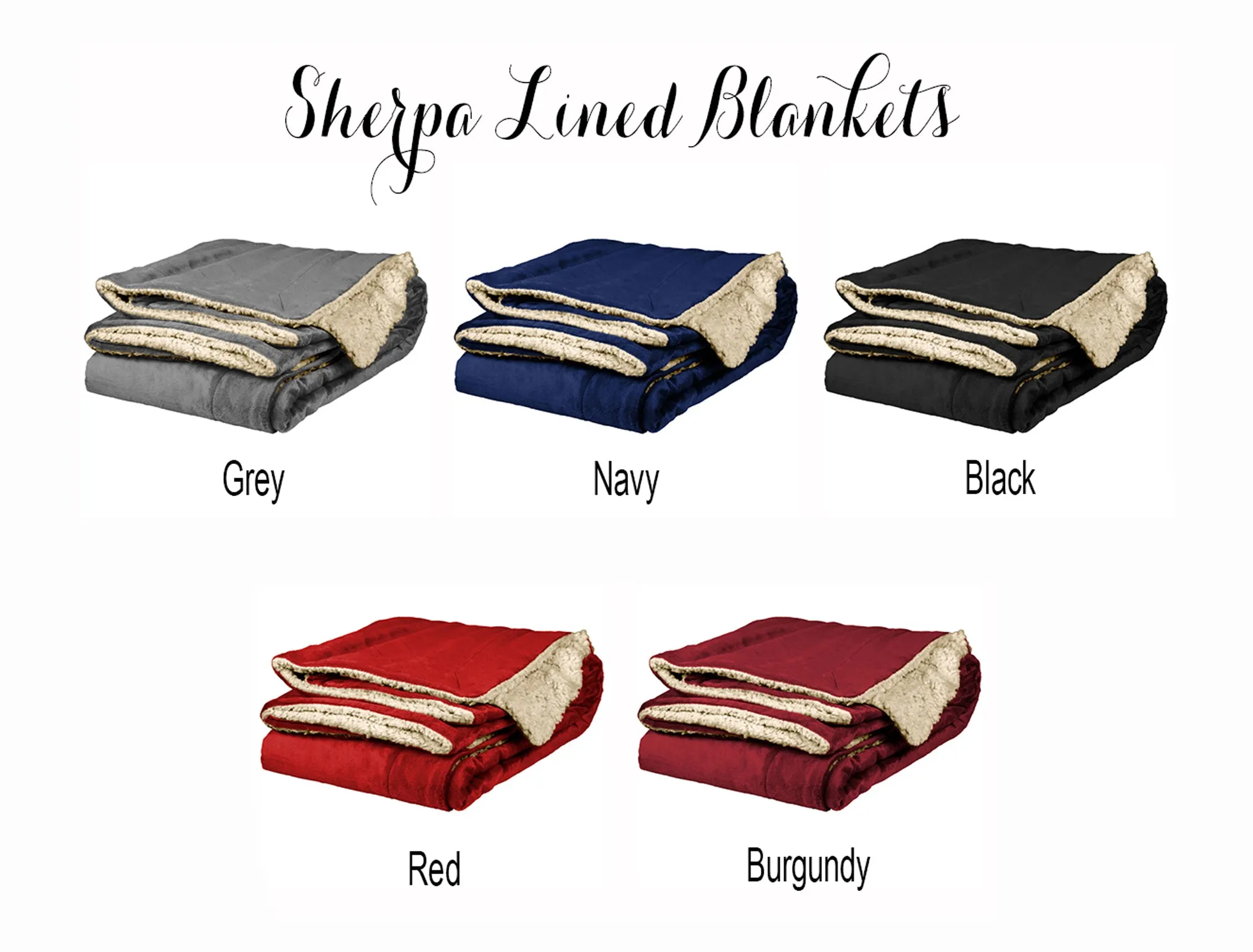 Theta Phi Alpha Sherpa Throw Blanket