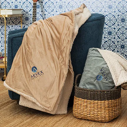Theta Phi Alpha Sherpa Throw Blanket
