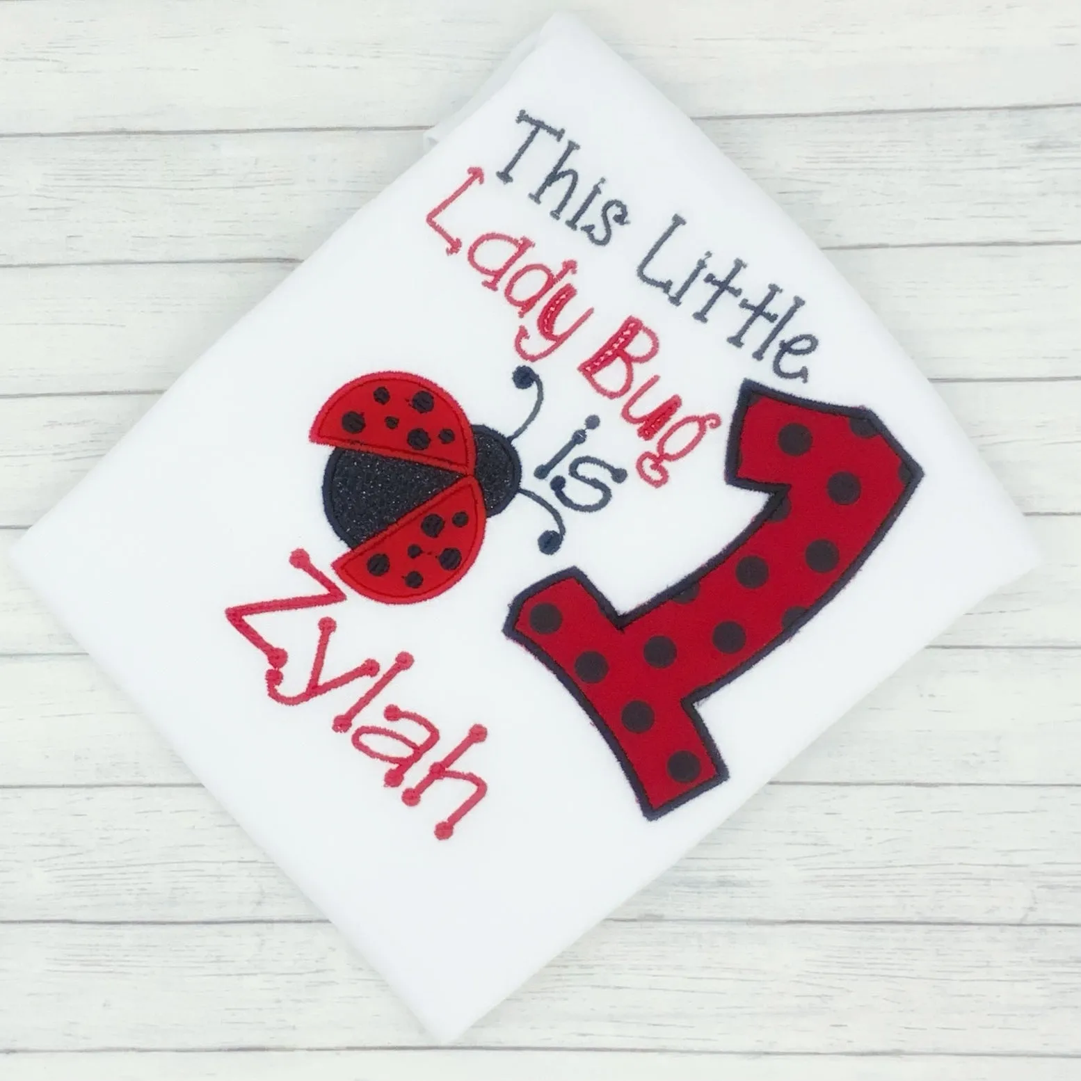 This little ladybug - 1st Birthday Bodysuit