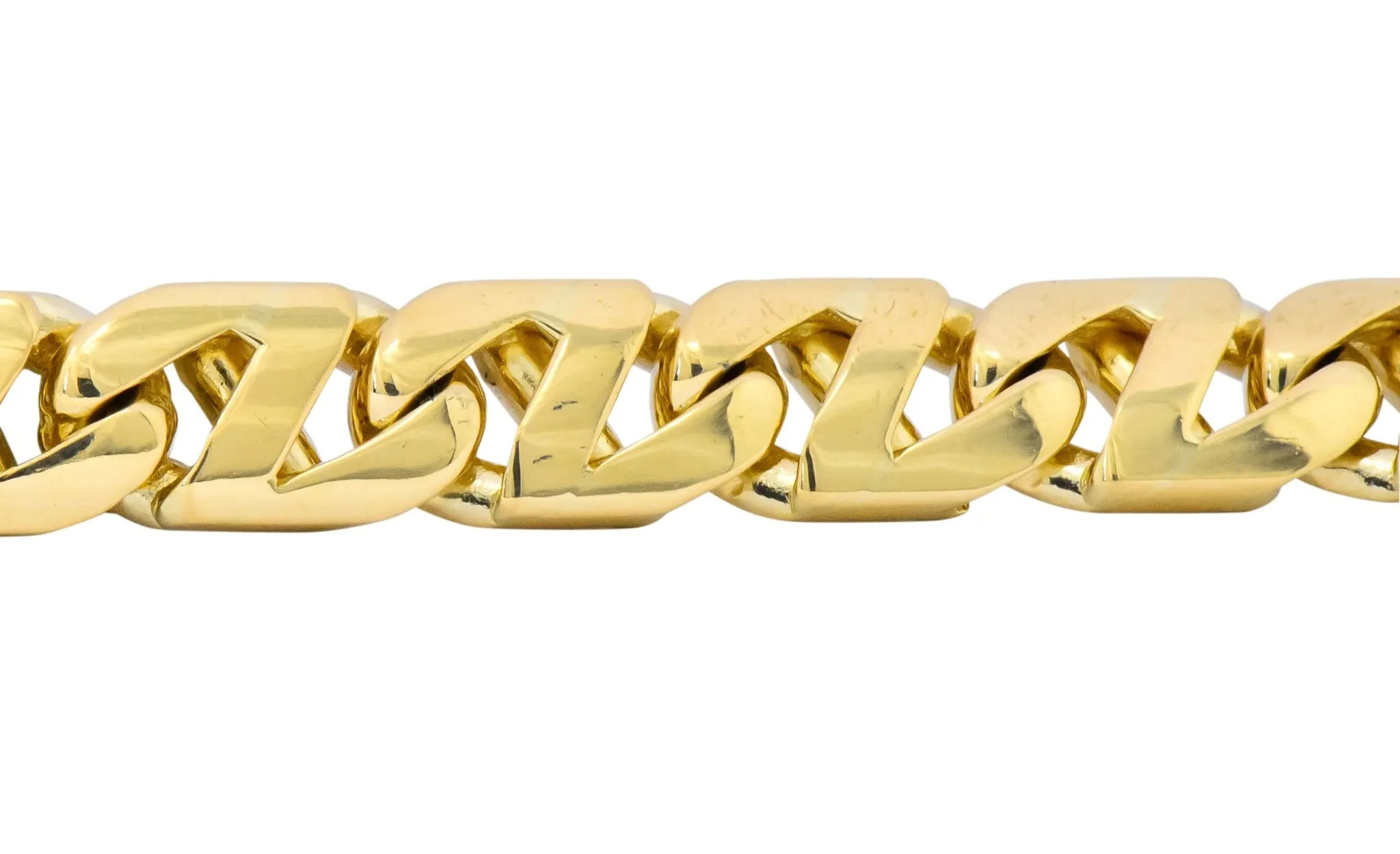 Tiffany & Co. 18 Karat Gold Italian Mariner Unisex Link Bracelet
