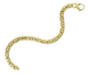 Tiffany & Co. 18 Karat Gold Italian Mariner Unisex Link Bracelet